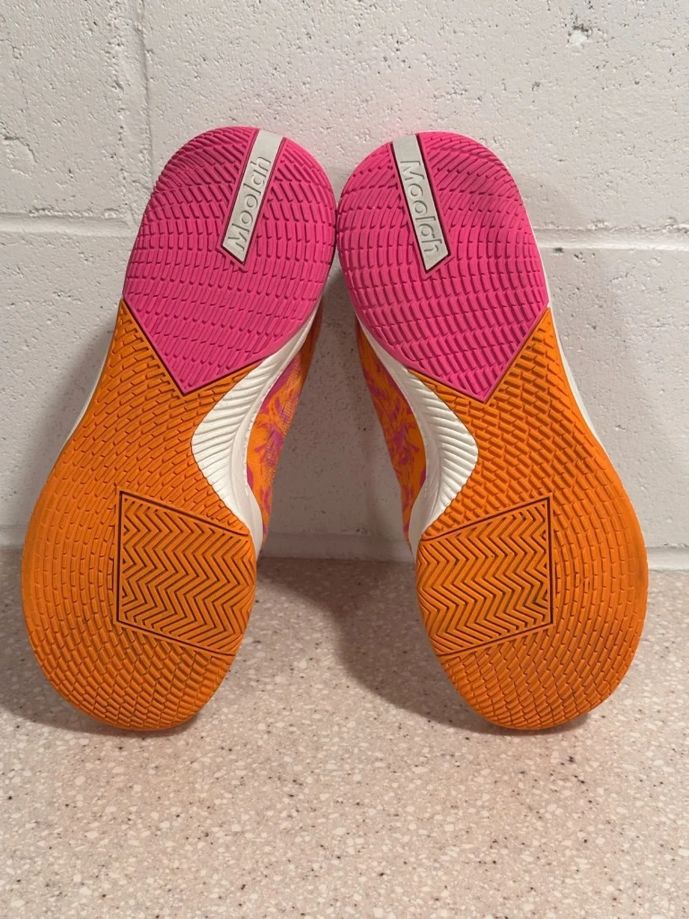 Moolah Neovolt Pro V2 Pink Orange White Basketball Shoes Women's Size 11 GUC